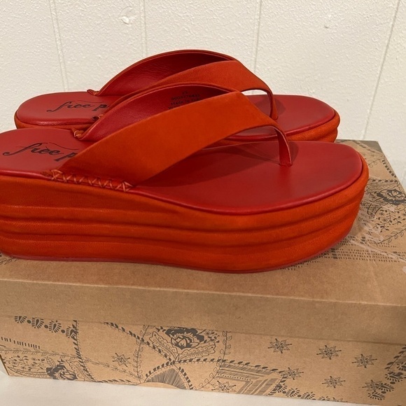 Free People Haven Thong Flatform Sandals NWT - Picture 8 of 13